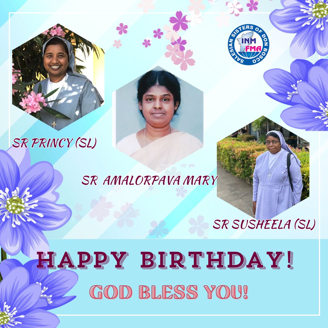 Sr Susheela (SL) , Sr Amalorpava Mary and Sr Princy (SL)